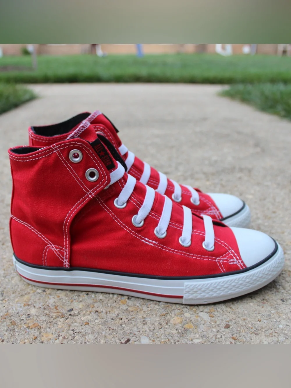 Converse Kids' Chuck Taylor All Star Easy Slip Red High-Top Sneakers Sz 5Y